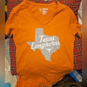 Womens UT University Of Texas V Neck Tee